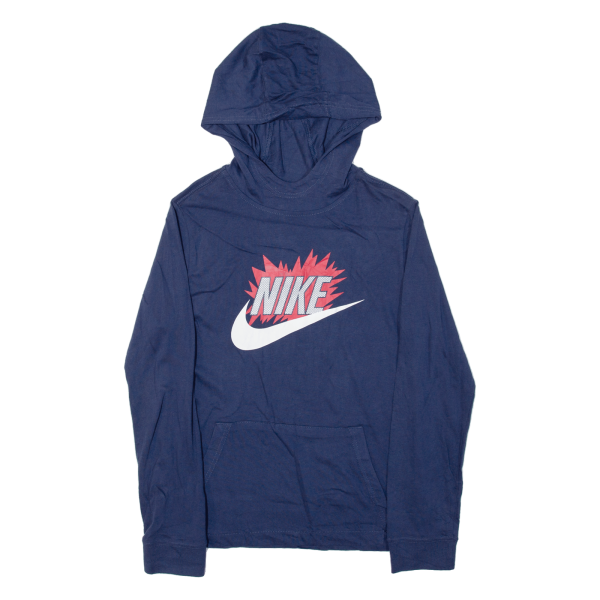 NIKE Lightweight Boys Blue Hoodie L Cheap