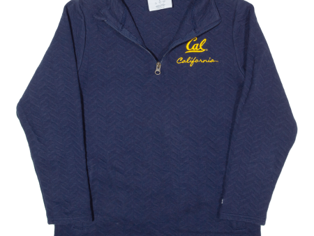 CHAMPION California Mens Sweatshirt Blue 1 4 Zip USA S Online now