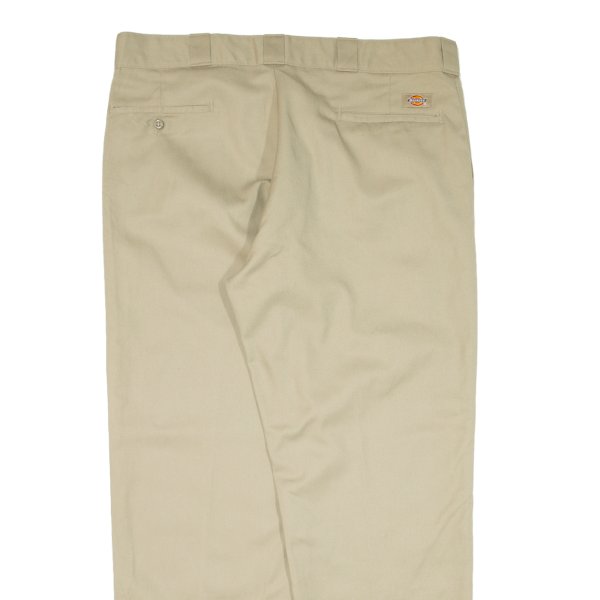 DICKIES 874 Workwear Mens Trousers Beige Regular Straight W38 L29 on Sale