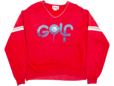 BASSETT-WALKER Golf Boys Sweatshirt Red V-Neck XL Online Hot Sale