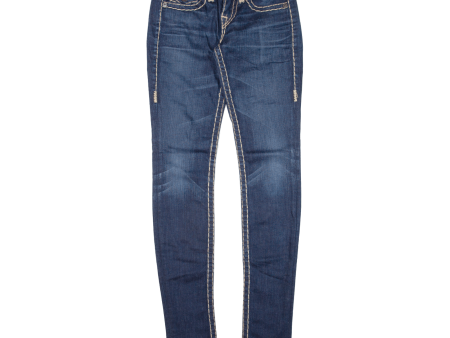 TRUE RELIGION Womens Jeans Blue Slim Skinny W26 L33 Hot on Sale