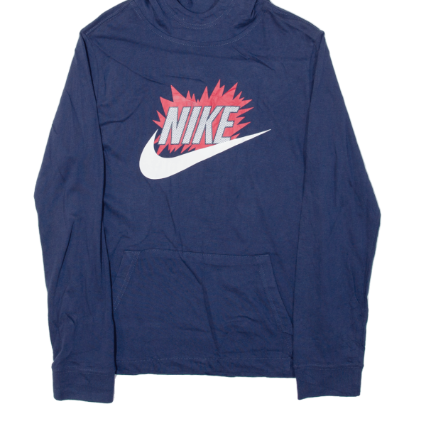 NIKE Lightweight Boys Blue Hoodie L Cheap