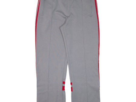 ADIDAS Womens Track Pants Grey 90s Straight L W36 L29 Hot on Sale