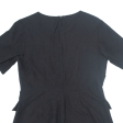 COS Womens Mini Black Linen Short Sleeve Short M Hot on Sale