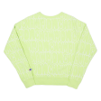 CHAMPION REVERSE WEAVE Logo Print Womens Sweatshirt Green XS For Sale