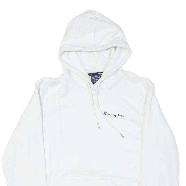 CHAMPION Mens White Hoodie S on Sale