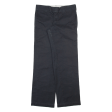 DICKIES Workwear Womens Trousers Black Slim Straight W28 L30 Online Sale