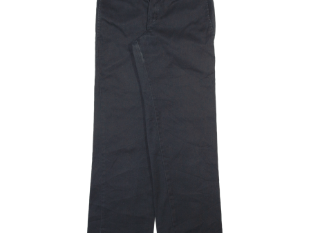 DICKIES Workwear Womens Trousers Black Slim Straight W28 L30 Online Sale