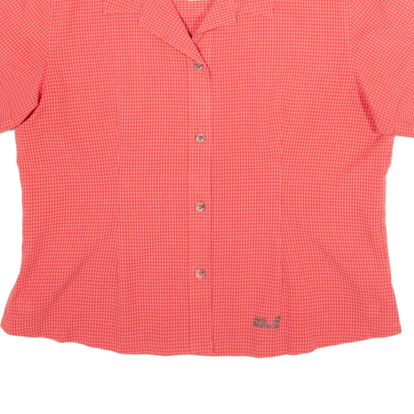 JACK WOLFSKIN Womens Shirt Red Check XL Online Sale