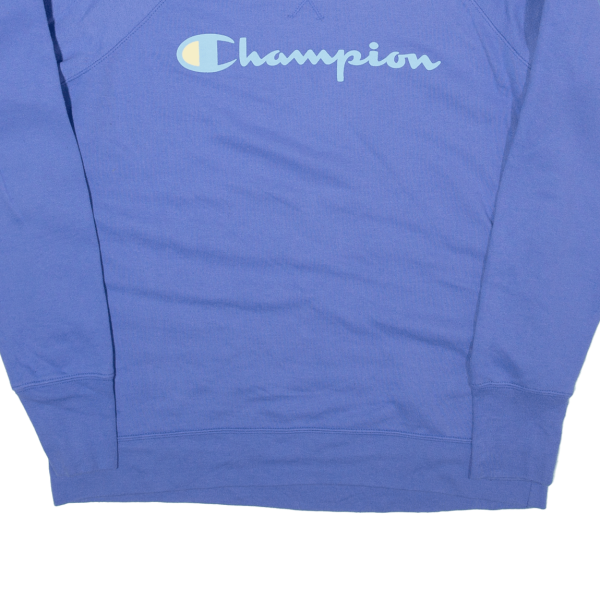 CHAMPION Womens Sweatshirt Blue L Fashion