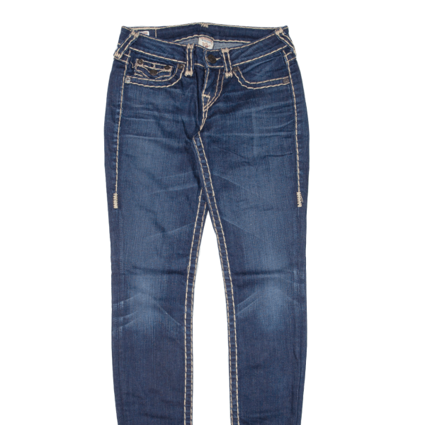 TRUE RELIGION Womens Jeans Blue Slim Skinny W26 L33 Hot on Sale