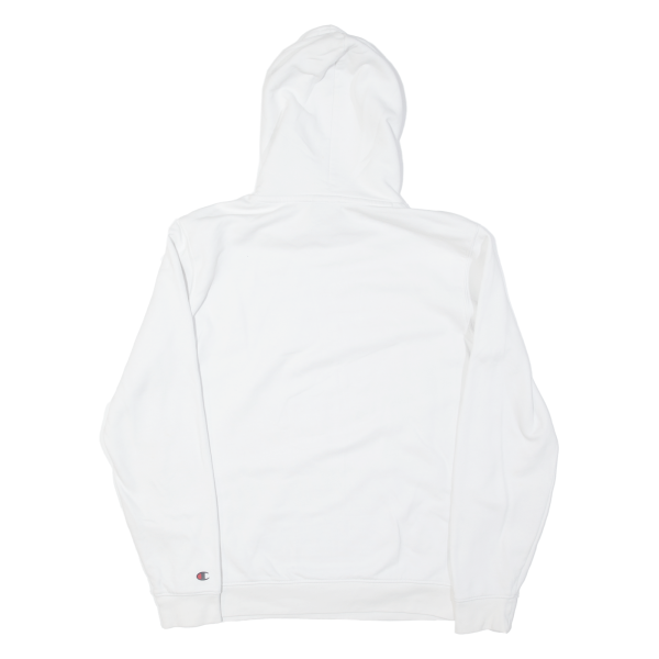 CHAMPION Mens White Hoodie S on Sale