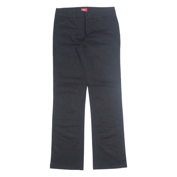 DICKIES Workwear Womens Trousers Black Slim Bootcut W28 L32 For Cheap