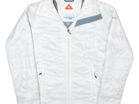 COLUMBIA Lightweight Womens Puffer Jacket White S Supply