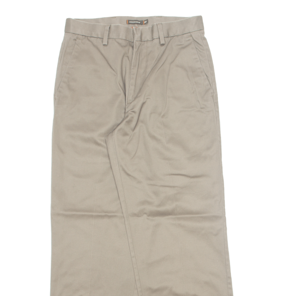 DOCKERS D3 Pleated Khaki Mens Trousers Beige Regular Straight W30 L30 Online Hot Sale