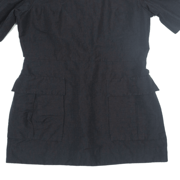 COS Womens Mini Black Linen Short Sleeve Short M Hot on Sale