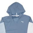 PUMA Cropped Womens Blue Hoodie M For Cheap