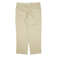 DICKIES 874 Workwear Mens Trousers Beige Regular Straight W38 L29 on Sale