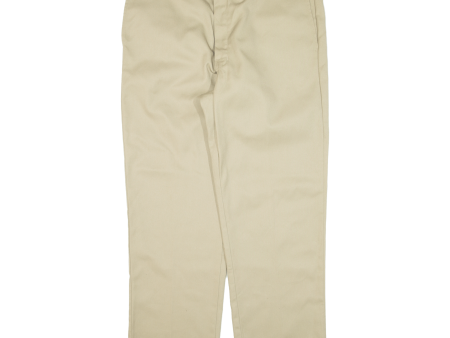 DICKIES 874 Workwear Mens Trousers Beige Regular Straight W38 L29 on Sale