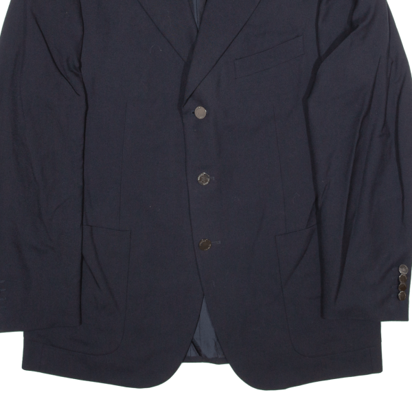 TRUSSARDI Mens Blazer Jacket Blue Wool L Sale