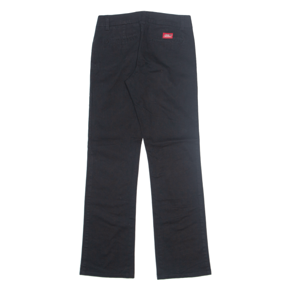 DICKIES Workwear Womens Trousers Black Slim Bootcut W28 L32 For Cheap