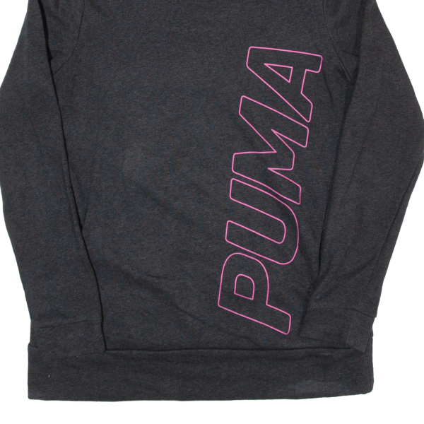 PUMA Womens Sweatshirt Grey Roll Neck UK 14 Sale