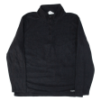 CALVIN KLEIN Sleepwear Mens Fleece Black 1 4 Zip L Fashion