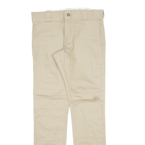 DICKIES Workwear Mens Trousers Beige Regular Skinny W28 L30 Fashion