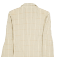 CERRUTI Womens Blazer Jacket Yellow Wool Check M Hot on Sale