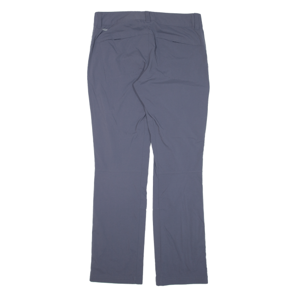 COLUMBIA Womens Trousers Blue Slim Straight Nylon W32 L32 For Discount