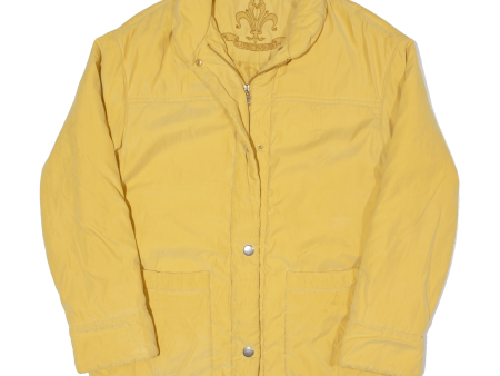 CLASSIC FASHION Womens Jacket Yellow 90s UK 14 For Sale