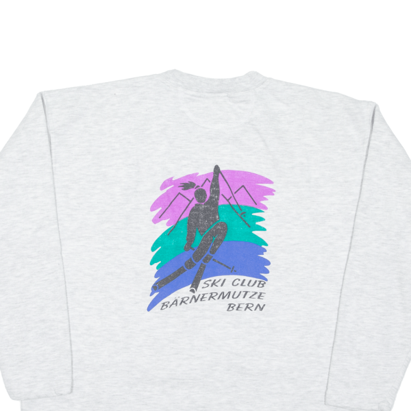 DETTO FATTO Ski Womens Sweatshirt Grey L Supply