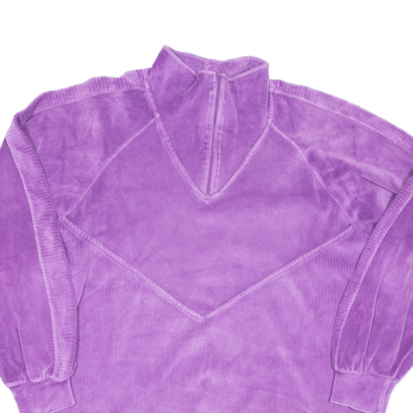 Velvet Womens Jumper Purple 1 4 Zip M For Sale