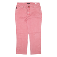 ARMANI JEANS Womens Jeans Pink Regular Straight W34 L27 Supply