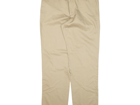 DOCKERS Mens Trousers Beige Regular Straight W36 L34 Online now