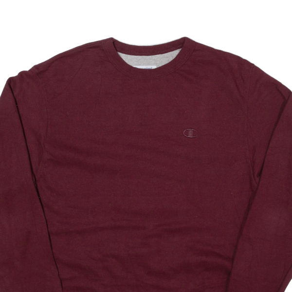 CHAMPION Mens Sweatshirt Maroon S Discount