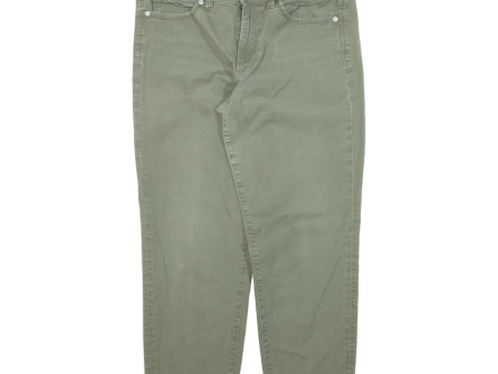 CALVIN KLEIN JEANS Womens Trousers Green Regular Tapered W30 L24 Online Sale