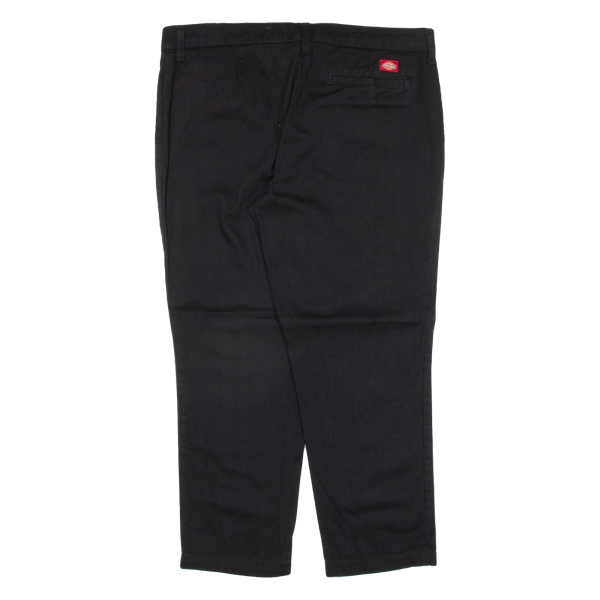 DICKIES Workwear Womens Trousers Black Relaxed Tapered W33 L24 on Sale