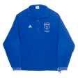 ADIDAS Burkskins Mens Fleece Blue 1 4 Zip M Supply