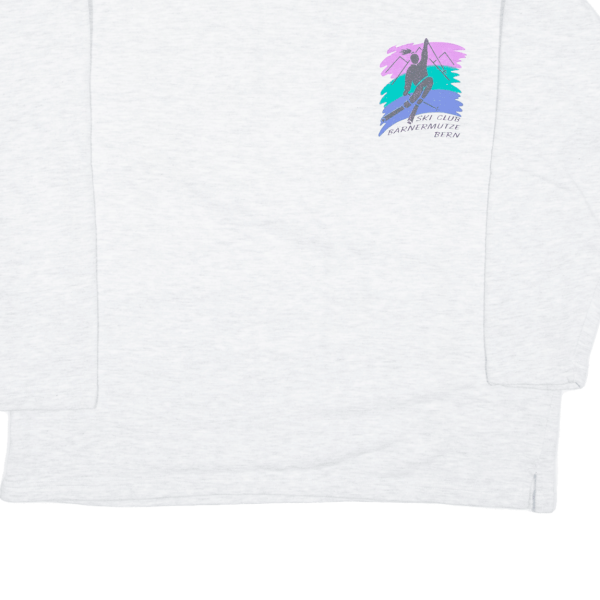 DETTO FATTO Ski Womens Sweatshirt Grey L Supply