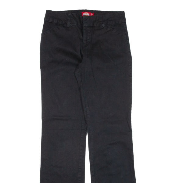 DICKIES Workwear Womens Trousers Black Slim Bootcut W27 L30 For Sale