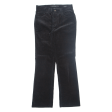 CALVIN KLEIN JEANS Womens Corduroy Trousers Black Regular Bootcut W28 L32 Discount