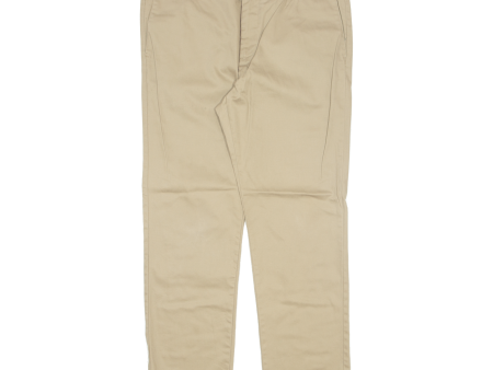 DOCKERS Khaki Mens Trousers Beige Slim Straight W36 L30 For Cheap