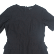 COS Womens Mini Black Linen Short Sleeve Short M Hot on Sale