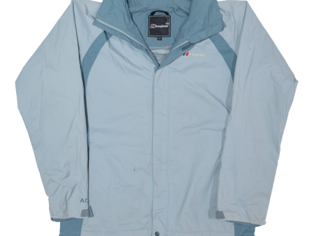 BERGHAUS Womens Shell Jacket Blue Hooded M Cheap