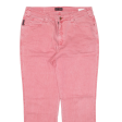 ARMANI JEANS Womens Jeans Pink Regular Straight W34 L27 Supply