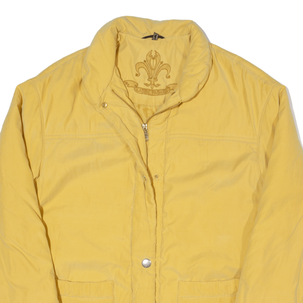 CLASSIC FASHION Womens Jacket Yellow 90s UK 14 For Sale