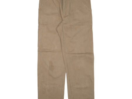 Workwear Mens Trousers Brown Regular Straight W37 L31 on Sale