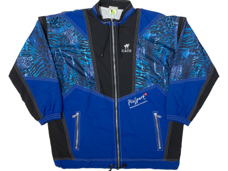 CATS Detachable Sleeve Womens Shell Jacket Blue 90s L Online Sale