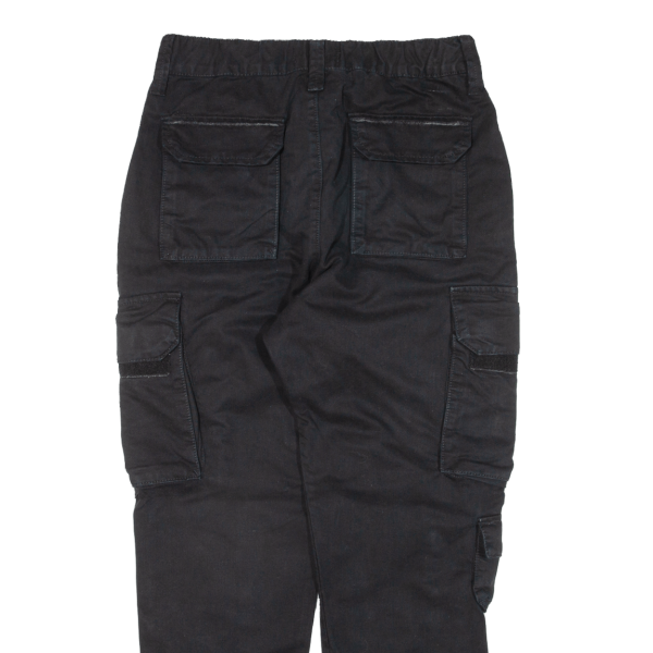 Cargo Womens Trousers Black Regular Tapered W28 L26 Online